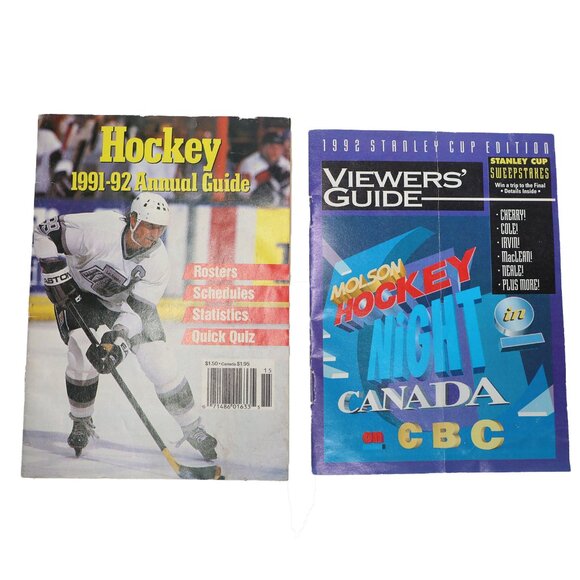VINTAGE NHL 1991-92 Hockey Annual Guide & Stanley Cup Molson Viewer's Guide - Picture 7 of 7